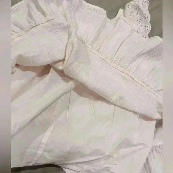 Rachel Ashwell Light Pink Lace Sleeve Double Lined Summer Dress - Picture 3 of 4